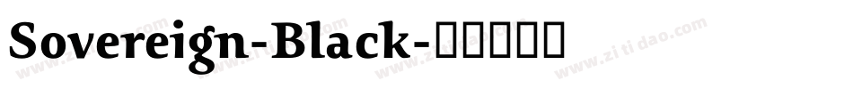 Sovereign-Black字体转换