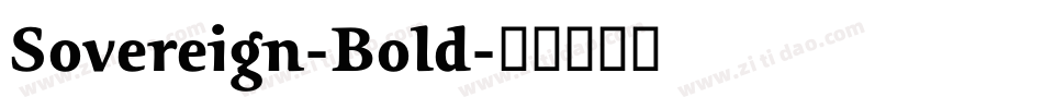 Sovereign-Bold字体转换