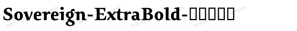 Sovereign-ExtraBold字体转换