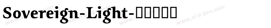 Sovereign-Light字体转换
