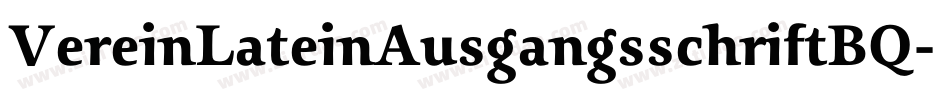 VereinLateinAusgangsschriftBQ字体转换
