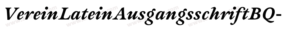 VereinLateinAusgangsschriftBQ字体转换