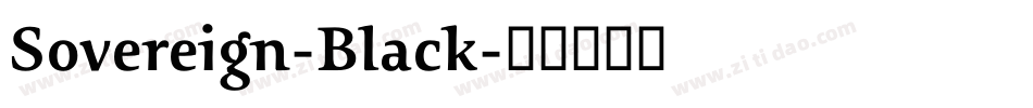 Sovereign-Black字体转换