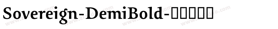 Sovereign-DemiBold字体转换