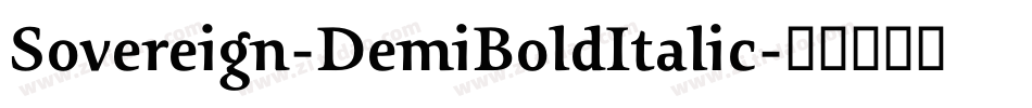 Sovereign-DemiBoldItalic字体转换