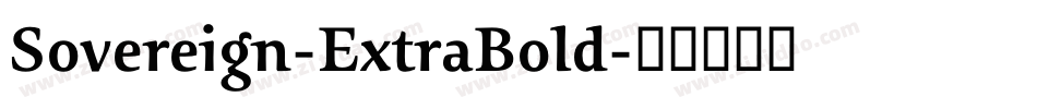 Sovereign-ExtraBold字体转换