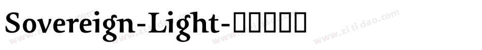 Sovereign-Light字体转换