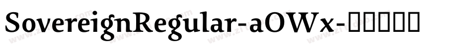 SovereignRegular-aOWx字体转换