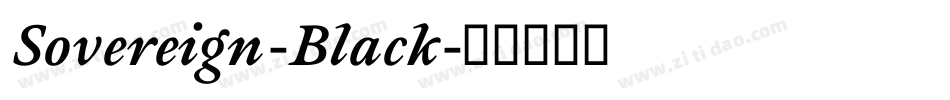 Sovereign-Black字体转换