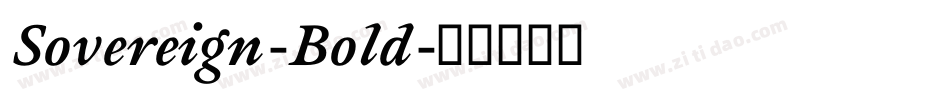 Sovereign-Bold字体转换