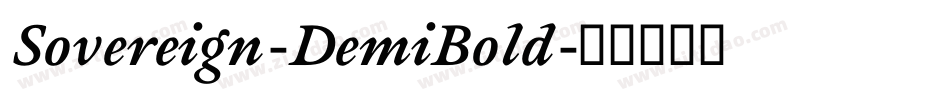 Sovereign-DemiBold字体转换