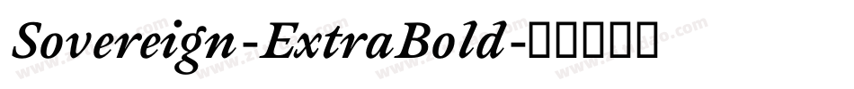Sovereign-ExtraBold字体转换