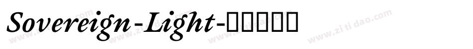 Sovereign-Light字体转换