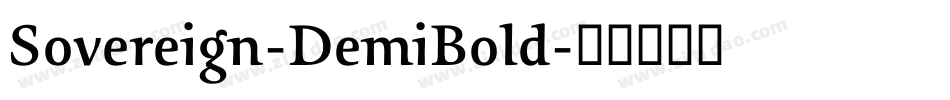Sovereign-DemiBold字体转换