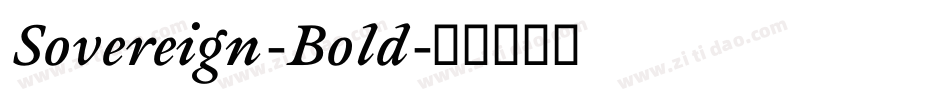 Sovereign-Bold字体转换