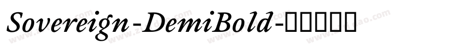 Sovereign-DemiBold字体转换