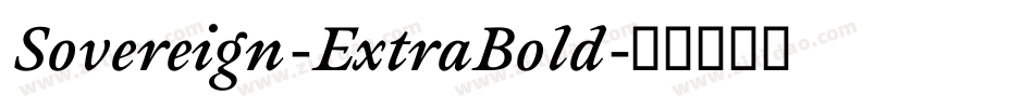 Sovereign-ExtraBold字体转换