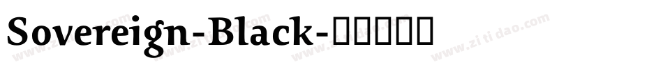 Sovereign-Black字体转换