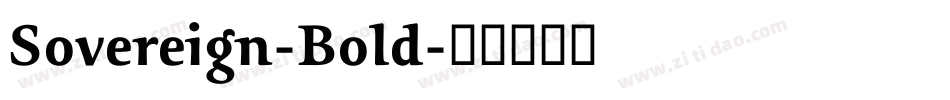 Sovereign-Bold字体转换