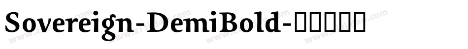 Sovereign-DemiBold字体转换