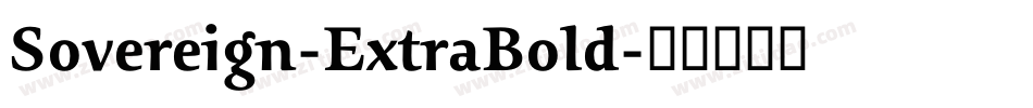 Sovereign-ExtraBold字体转换