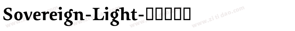 Sovereign-Light字体转换