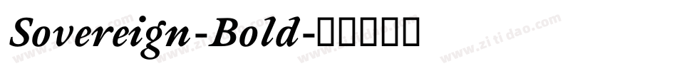 Sovereign-Bold字体转换
