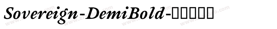 Sovereign-DemiBold字体转换