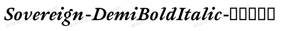 Sovereign-DemiBoldItalic字体转换