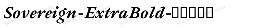 Sovereign-ExtraBold字体转换