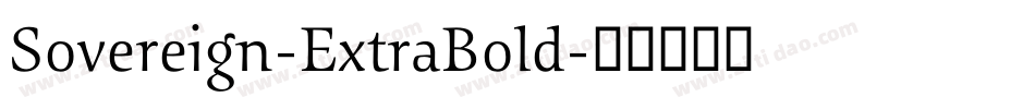 Sovereign-ExtraBold字体转换