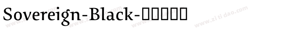 Sovereign-Black字体转换