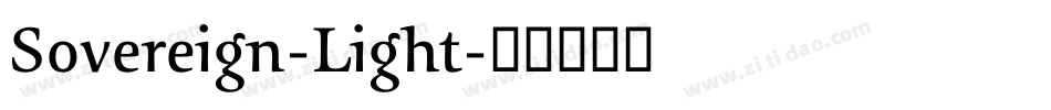 Sovereign-Light字体转换