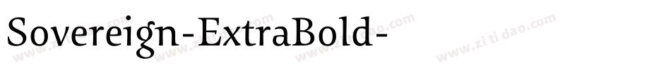 Sovereign-ExtraBold字体转换