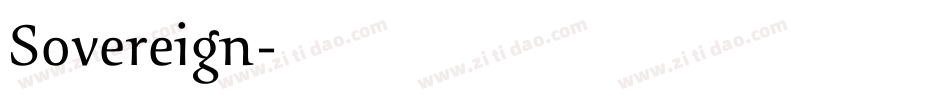 Sovereign字体转换