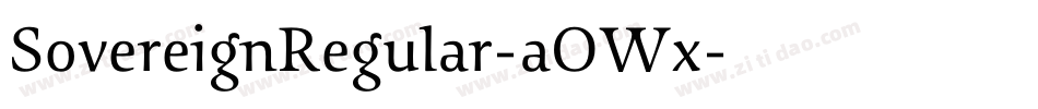 SovereignRegular-aOWx字体转换