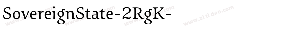 SovereignState-2RgK字体转换