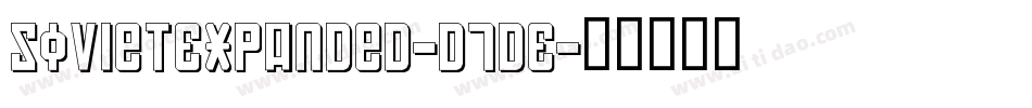 SovietExpanded-d7DE字体转换