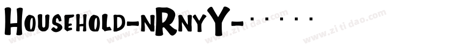 Household-nRnyY字体转换