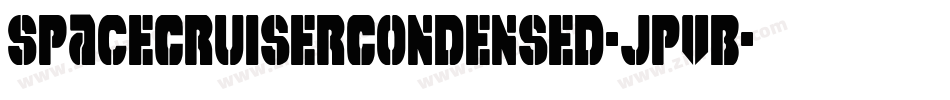 SpaceCruiserCondensed-JPVB字体转换