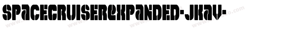 SpaceCruiserExpanded-jKAv字体转换