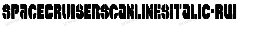 SpaceCruiserScanlinesItalic-RWoM字体转换 SpaceCruiserScanlinesItalic-RWoM字体转换