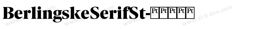 BerlingskeSerifSt字体转换