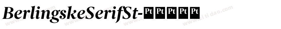 BerlingskeSerifSt字体转换