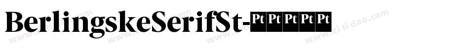BerlingskeSerifSt字体转换