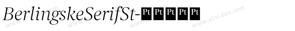 BerlingskeSerifSt字体转换