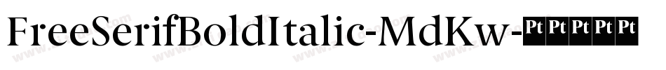 FreeSerifBoldItalic-MdKw字体转换