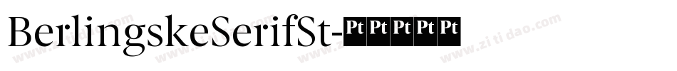 BerlingskeSerifSt字体转换
