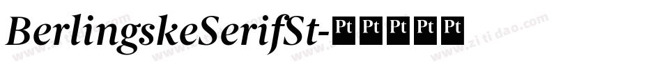 BerlingskeSerifSt字体转换