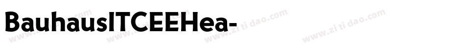 BauhausITCEEHea字体转换